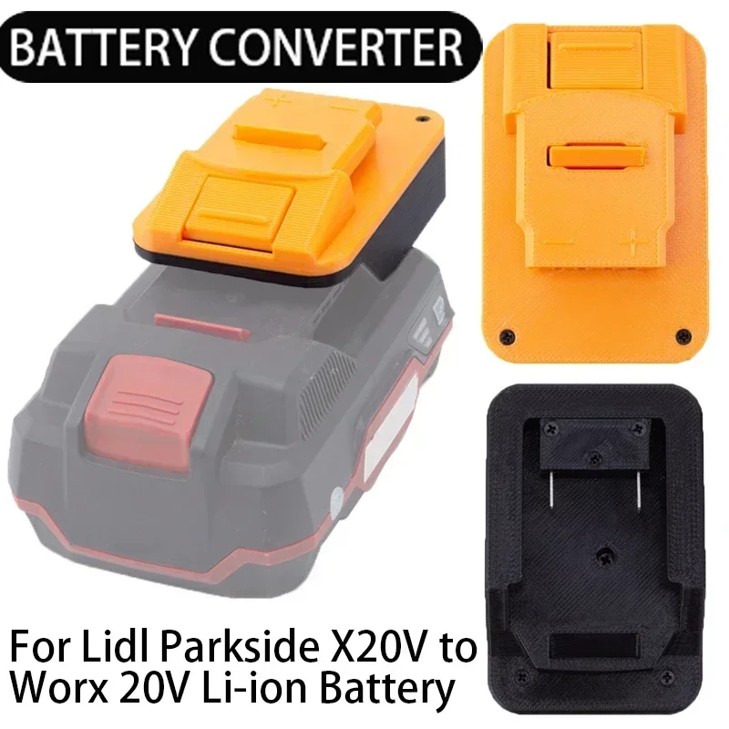 For Lidl parkside X20V Li-ion Tools to Worx 20V 4PIN Li-ion Battery Power tools accessories(Without Battery and tools) battery convert adapter for lidl parkside x20v li ion to for worx 20v 4pin dexter）power tools not include tools and battery