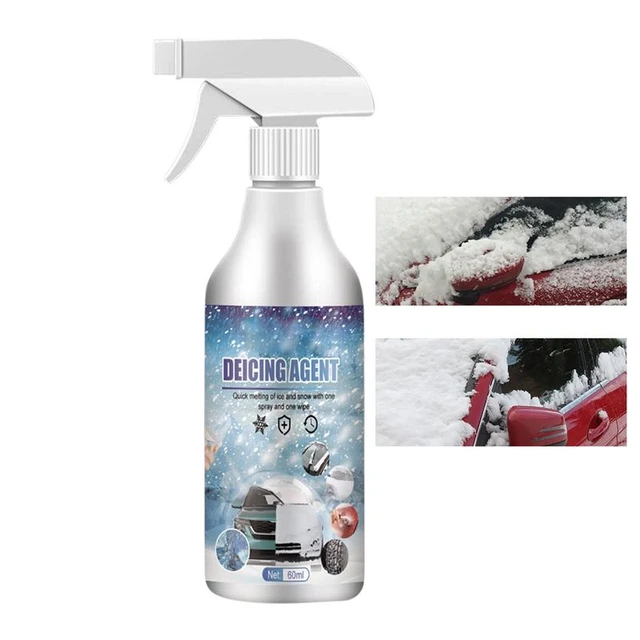 Car Deicer Spray Melts Ice Winter Frost Deicer Spray Snow Melting Defrost  Liquid for Windshield Windows