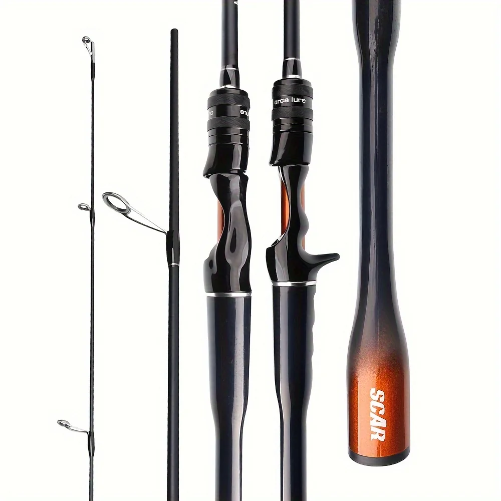 thumbnail image 1 of FishingFans 2,1 m/7 pies 2,4 m/8 pies Spinning/Casting potencia media M caña de pescar señuelo WT 5-20g, línea WT 6-12LB caña de pescar para carpas lubinas, 1 of 5