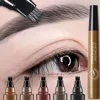 5 Colors Microblading Eyebrow Pen Waterproof Liquid Eyebrow Pencil Long Lasting Eyebrow Pen 4 Points Eye Brow Pen Cosmetics 1
