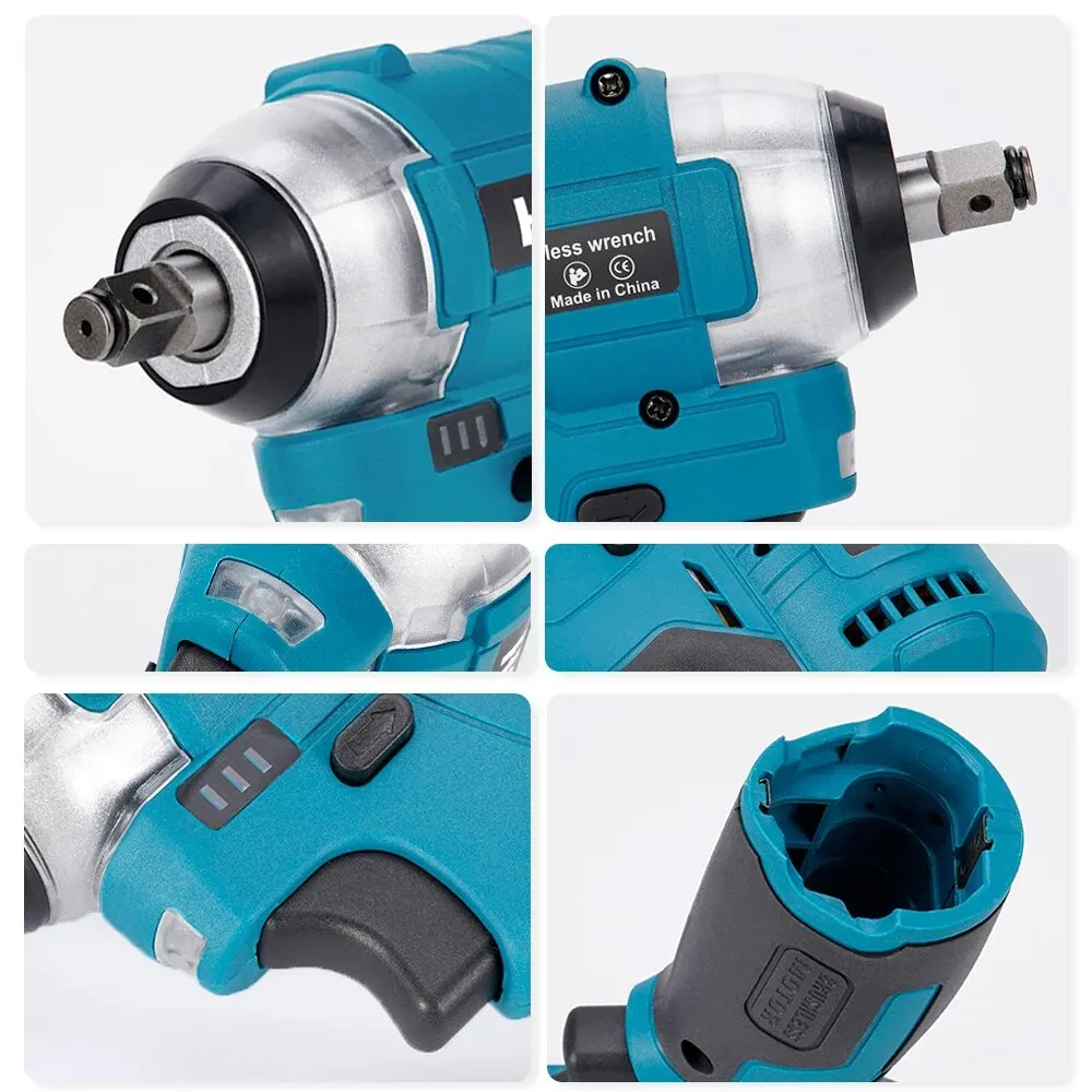 Hormy Brushless 120N.m Electric Impact Wrench 3/8 Inch Mini Matching Magnet Cordless Torque Power Tools For Makita 10.8V Battery 6