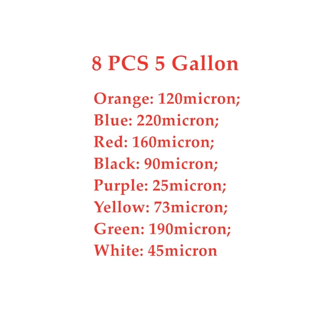 8 pcs 5 Gallon