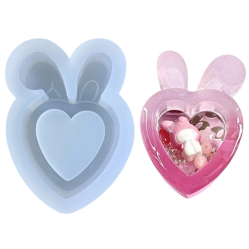 

Геометрический орнамент в виде кроличьих ушей, силиконовая форма для литья смолы, женский брелок, декор, кулон, форма для песков