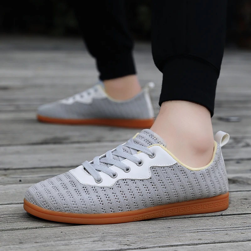 Summer Adult Wushu Shoes Mesh Breathable Shoes Men Women Chinese Traditional Old Beijing Taiji Kung Fu Team Performance