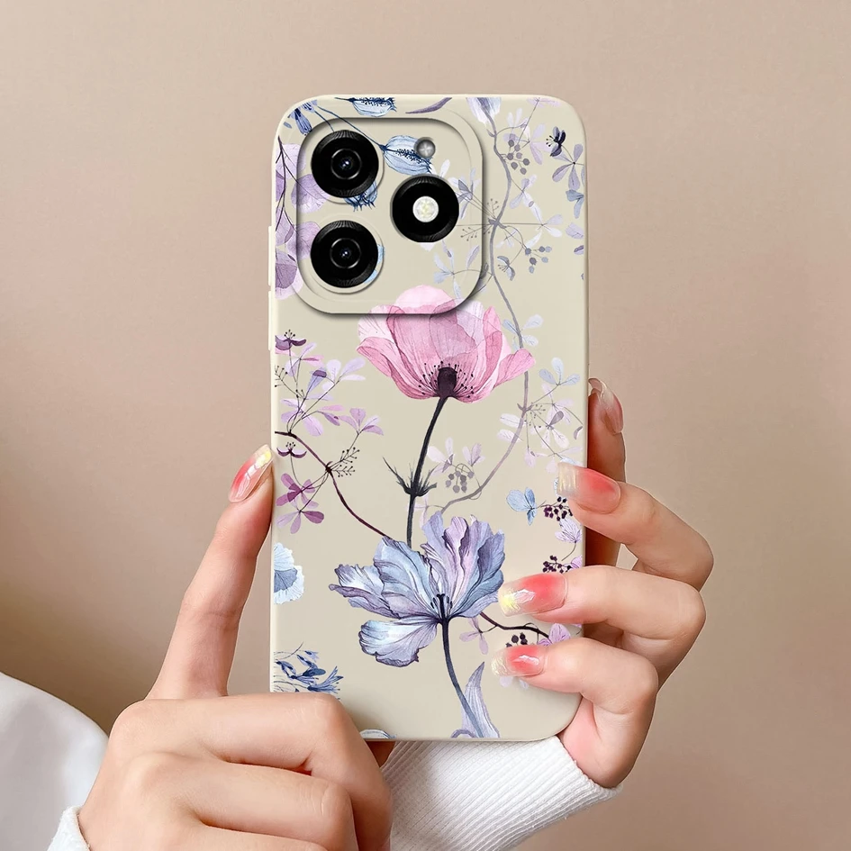 Stylish Butterfly Silicone Phone Case - Cute Matte Protective Cover