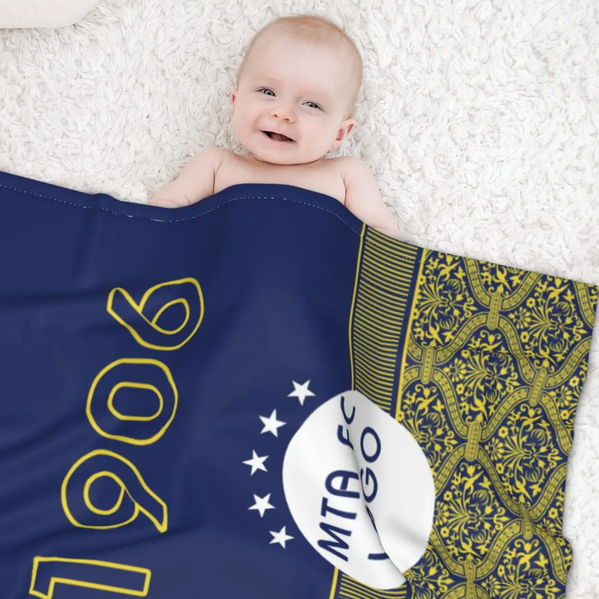 Maccabi Tel Aviv Baby blanket newborn winter quilt blanket baby supplies
