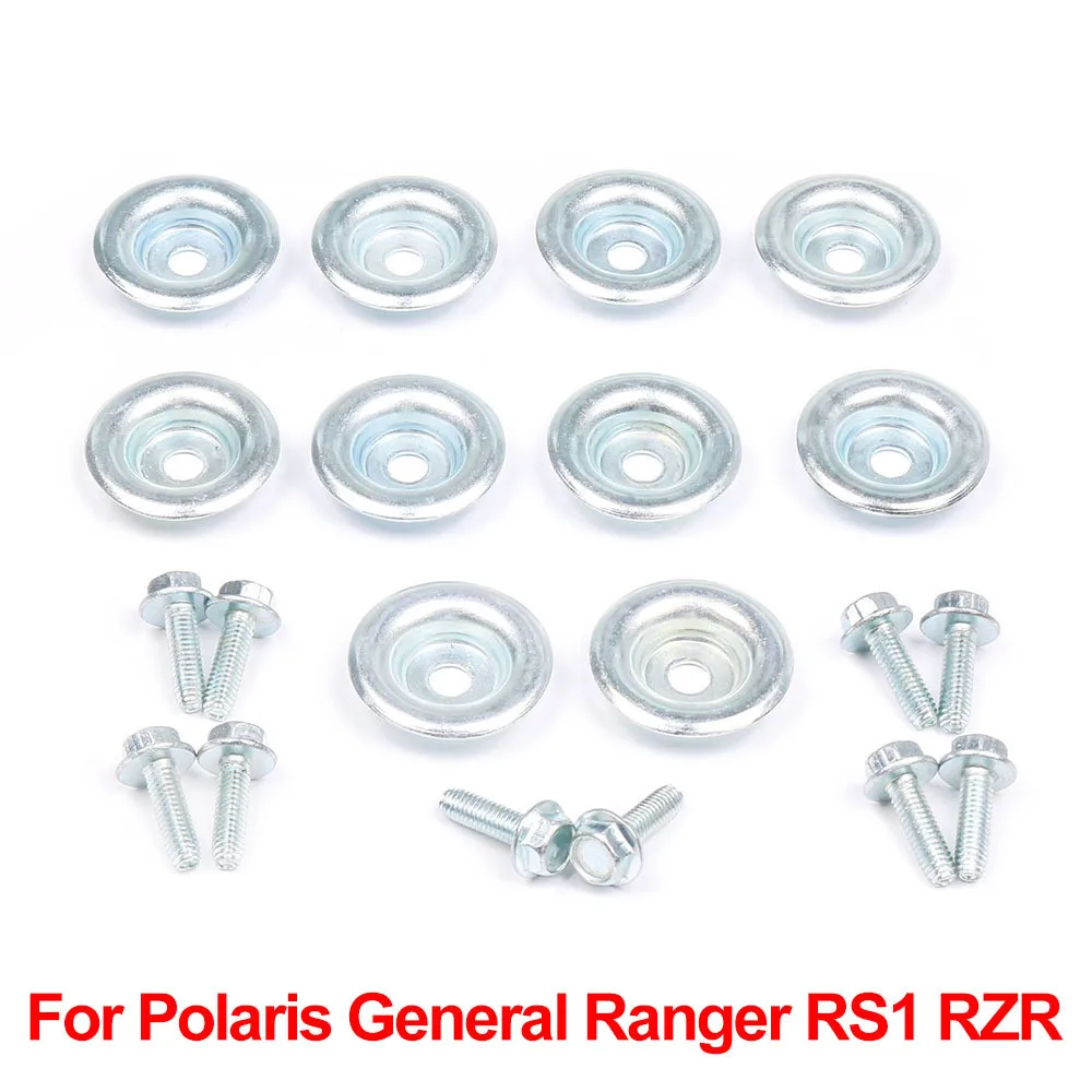 10x SKID PLATE WASHERS AND BOLTS POLARIS RZR 1000 900 800 570 XP Turbo General 7556065 7518529