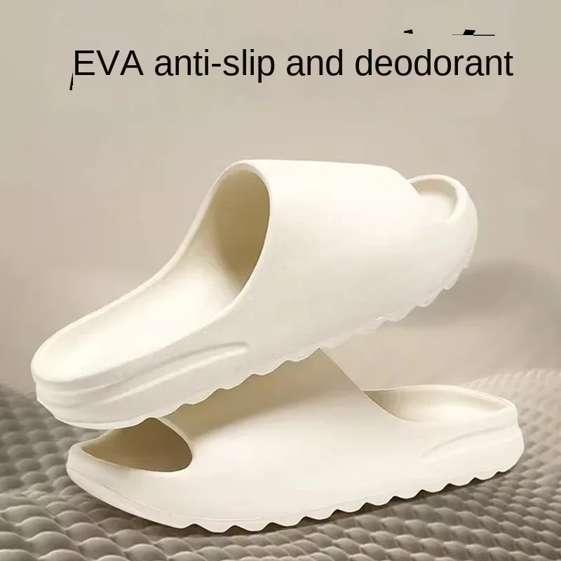 Soft Slippers Summer Slippers Feet proof and odor resistant internet celebrity slippers for men outdoor wear summer indoor stay at home couple EVA sandals