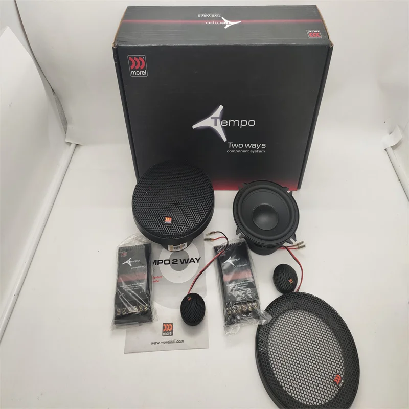1 Set Morel Tempo Ultra Car Speaker 2-Way 5 inch Component System 110W 4 Ohm Car Audio Made In Israel