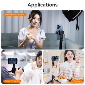 Ulanzi MA47 2-In-1 Magnetic Phone Clamp Phone Tripod Mount Horizontal Vertical Shooting for Livestreaming Vlogging Photography 6