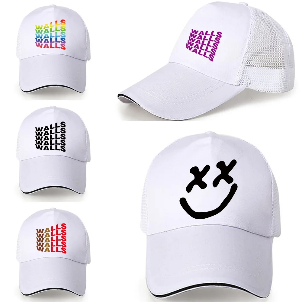 

Summer Mesh Breathable Sports Caps Women Men Walls Printing Sun Hats Outdoor Baseball Caps Peaked Comfortable Neutral Simplicity