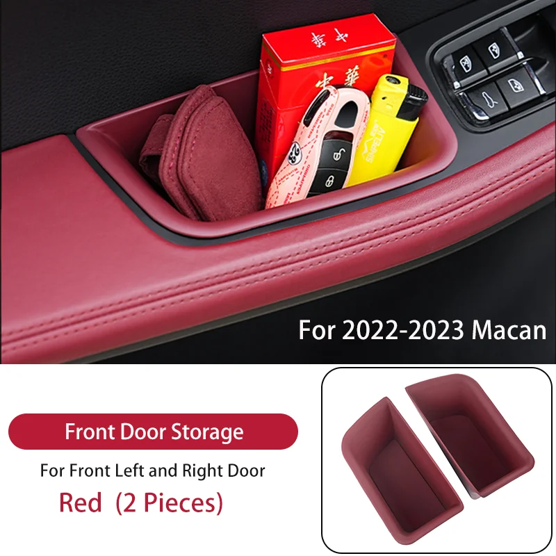 Betterhumz per Porsche Macan 2014-2024 Poggiatesta del sedile Pannello posteriore Trim Adesivo realizzato in Alcantara Accessori per interni auto  34