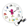 Tailor Shop Quilting and Sew Time Seamstress Modern Wall Clock Customize The Label Sewing Sign Wall Clock Personalize With Name 3