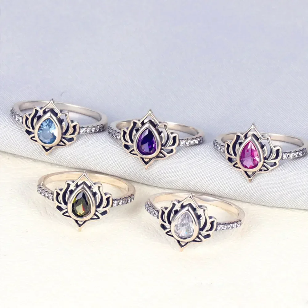 Silver Rings 925 Thai Silver Adjustable Rings For Women