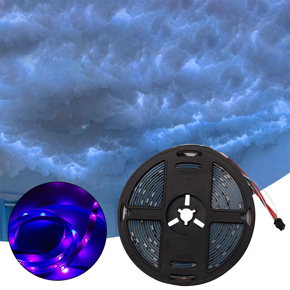 5m 3d Inteligente Rgb Led Thundercloud Luz De Fundo Decorativo Ue/eua