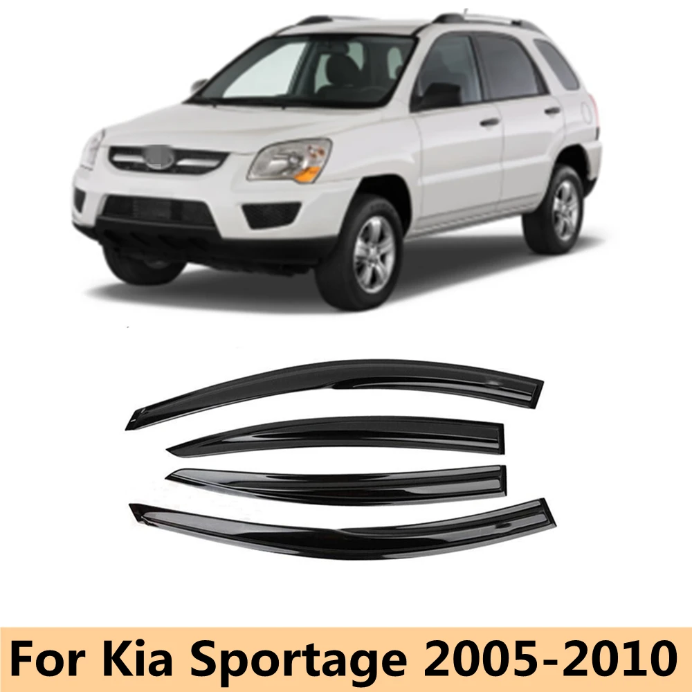 

For Kia Sportage 2005 2006 2007 2008 2009 2010 Car Side Window Visor Deflector Windshield for Rain Guard Shields Awnings Shelter