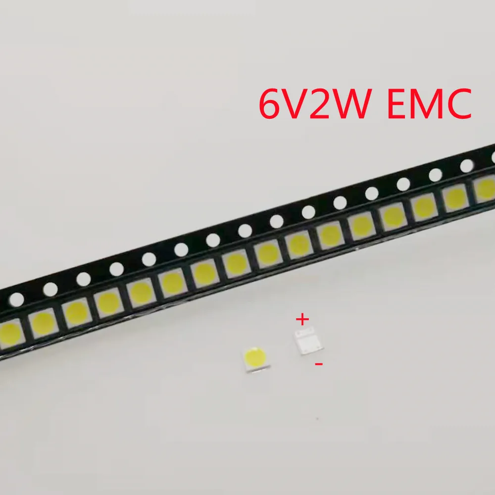 3030 백라이트 고출력 LED 더블 칩, 렉스타 AOT 쿨 콜드 화이트 PT30A66 TV 백라이트 LED 칩용, 1W 1.5W 2W 3V 6V, 100 개