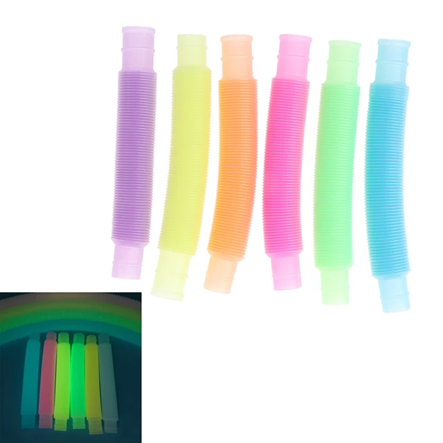 5Pcs Mini Pop Tubes Sensory Toy For Children Adult Fidget Stress Relieve Toys Kid Autism Anti Stress Plastic Bellows Squeeze Toy 1