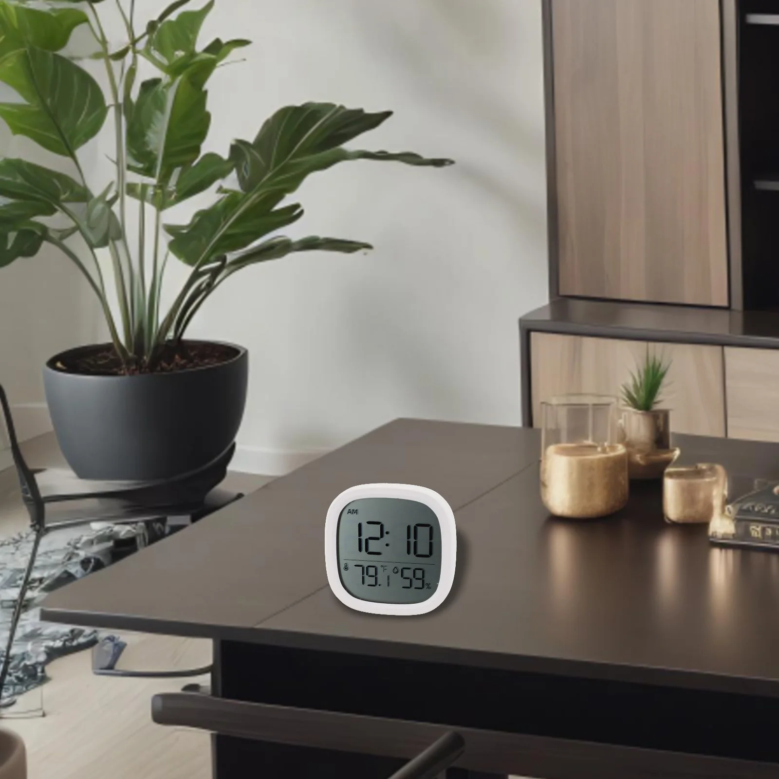 Multifunction Thermometer Hygrometer Desktop Digital Clock Magnetic Alarm Clock Kitchen Timer Loud Alarm