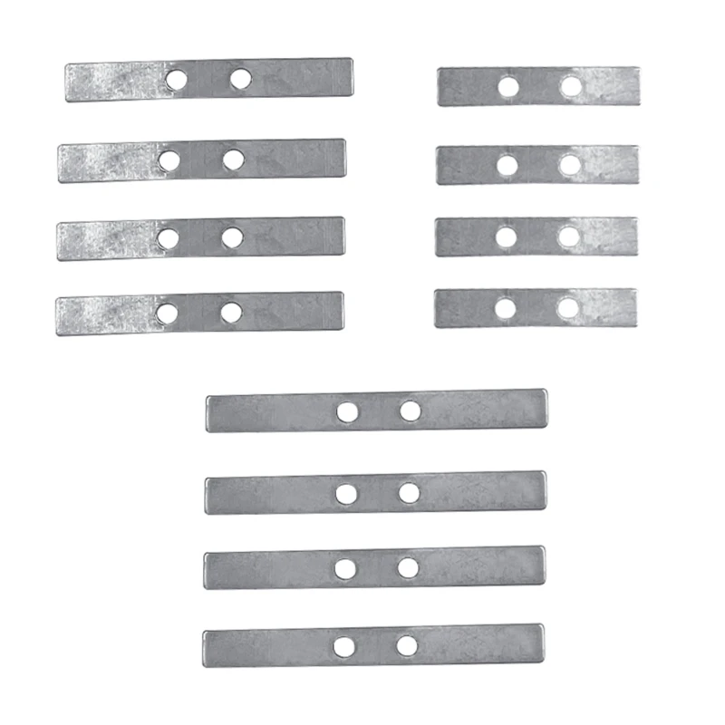 

RC Accessory 12-Pack Steel Plates Metal Strengthen Plate for 1/12 RC Crawler