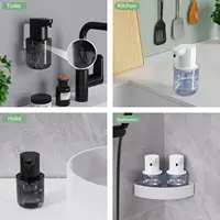400ML Touchless Wall Mounted Desktop 4 Levels Adjustable Rechargeable Intelligent Automatic Sense ห้องน้ำห้องครัวเครื่องจ่ายสบู่เหลว 6