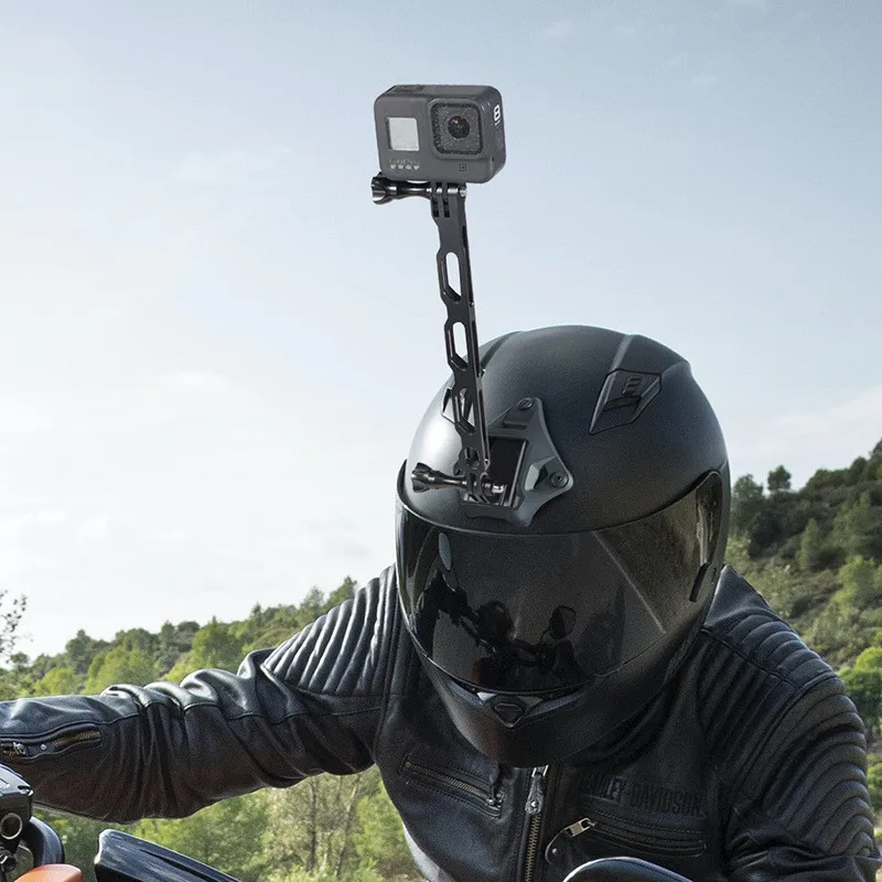 고프로 액세서리용 CNC 합금 익스텐션 폴 알루미늄 마운트 헬멧 암 셀카봉, GoPro13 12 Insta360 DJI 액션 카메라용