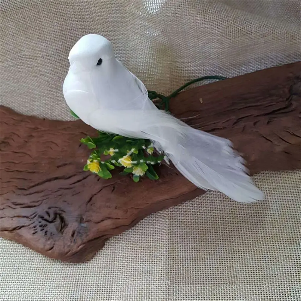 12 Pièces Réaliste Oiseaux Artificiels Figurines Artisanat Créatif