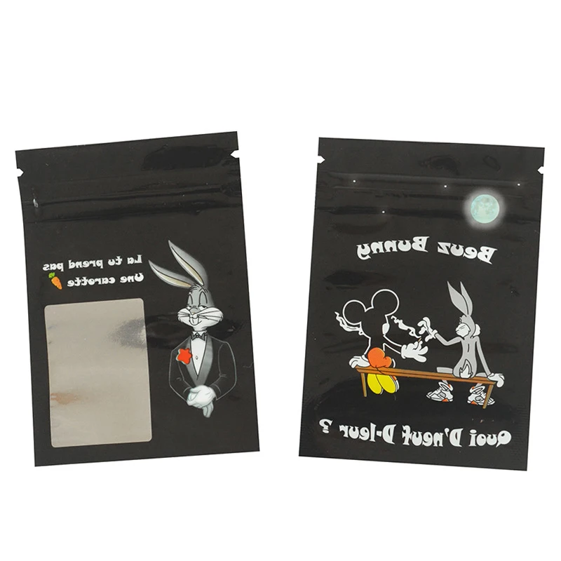 

7x10cm Cartoon Mylar Plastic Bags Cookie Spice Powder Ziplock Pouch Waterproof Food Storage Bag Portable Wholesale Self Pouches