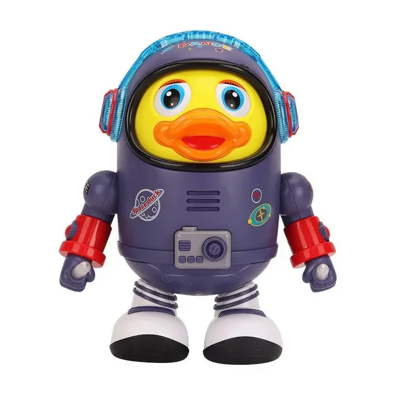 Dancing Panda Robot Toy Electric Plush Children's Plaything with Light Music Vendor Stall Space Duck Trendy Toy from China