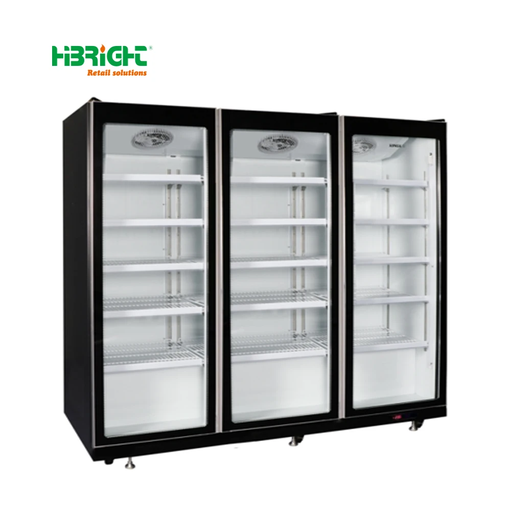 Energy-Saving Supermarket Upright Chiller Fast Cooling Vertical Display Cooler