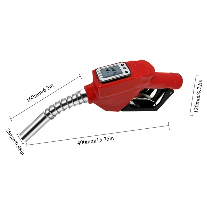 Fuel Nozzle Gun with Digital Flow Meter