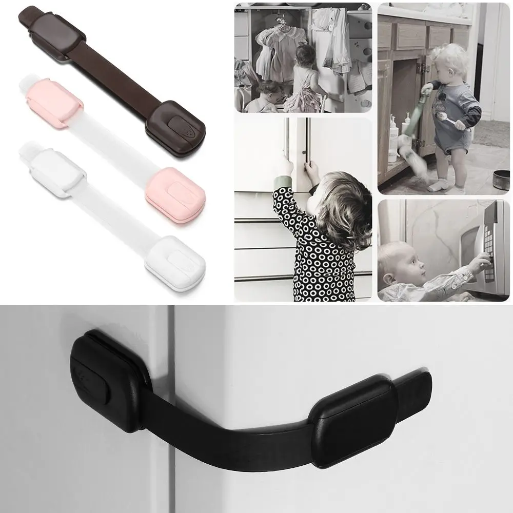 Child Safety Cabinet Strap Locks for Kids Drawer Cupboard Dishwasher Fridge Oven Door