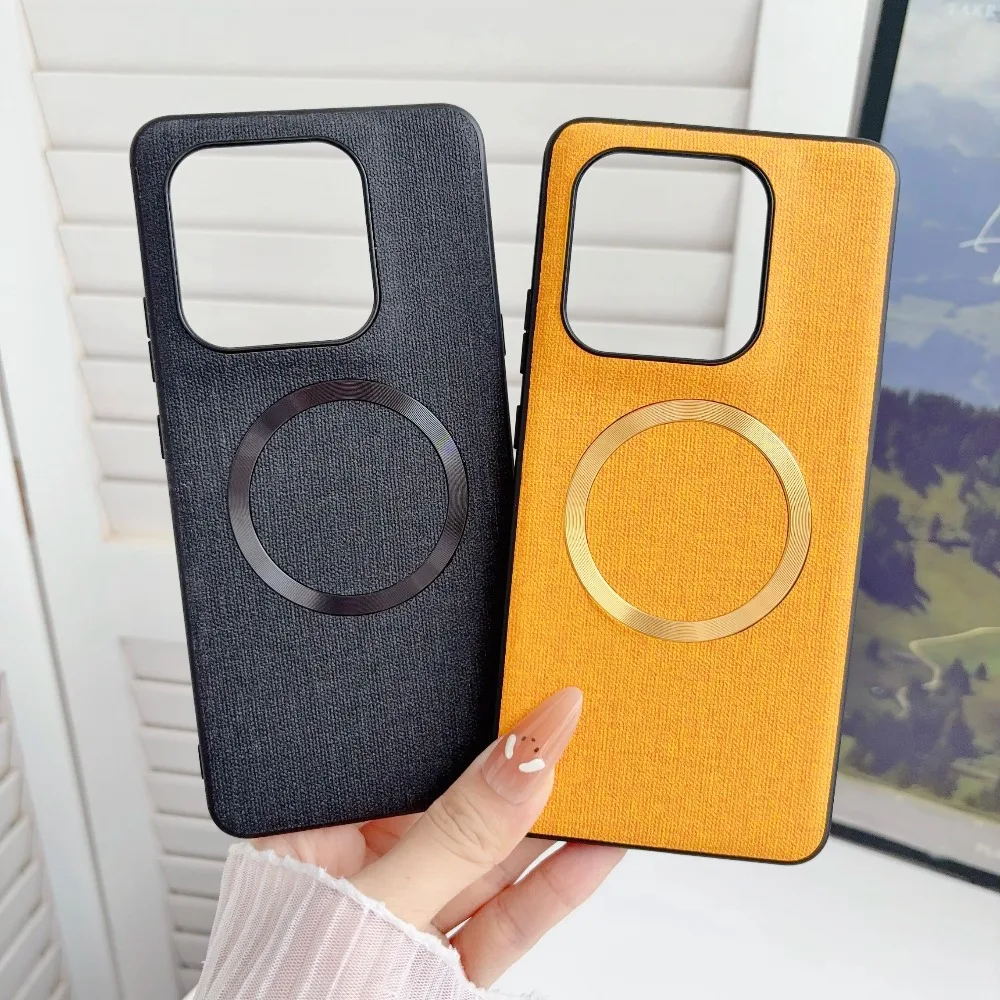 Luxury Fabric Magnetic Slim Shockproof Case Cover