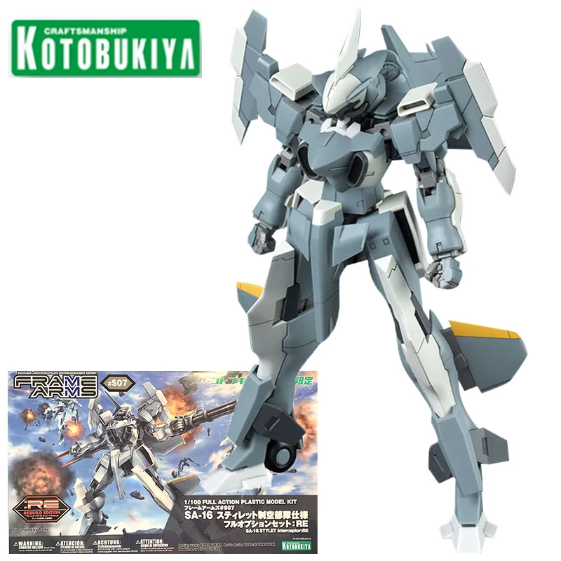 

Kotobukiya Plastic Model Kit FA060 FRAME ARMS SA-16 STYLET Interceptor Anime Action Figure Model Collectible Gifts for Kids