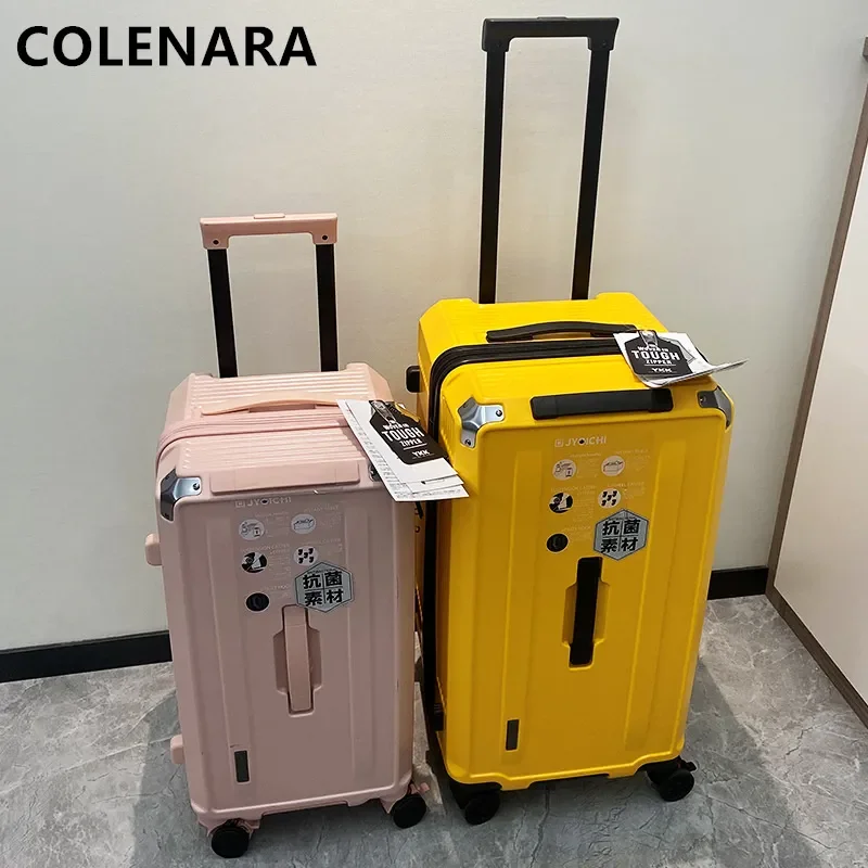 COLENARA High Quality Luggage PC Oversized Capacity Trolley Case Ladies Cart Type Travel Bag Men with Wheels Rolling Suitcase