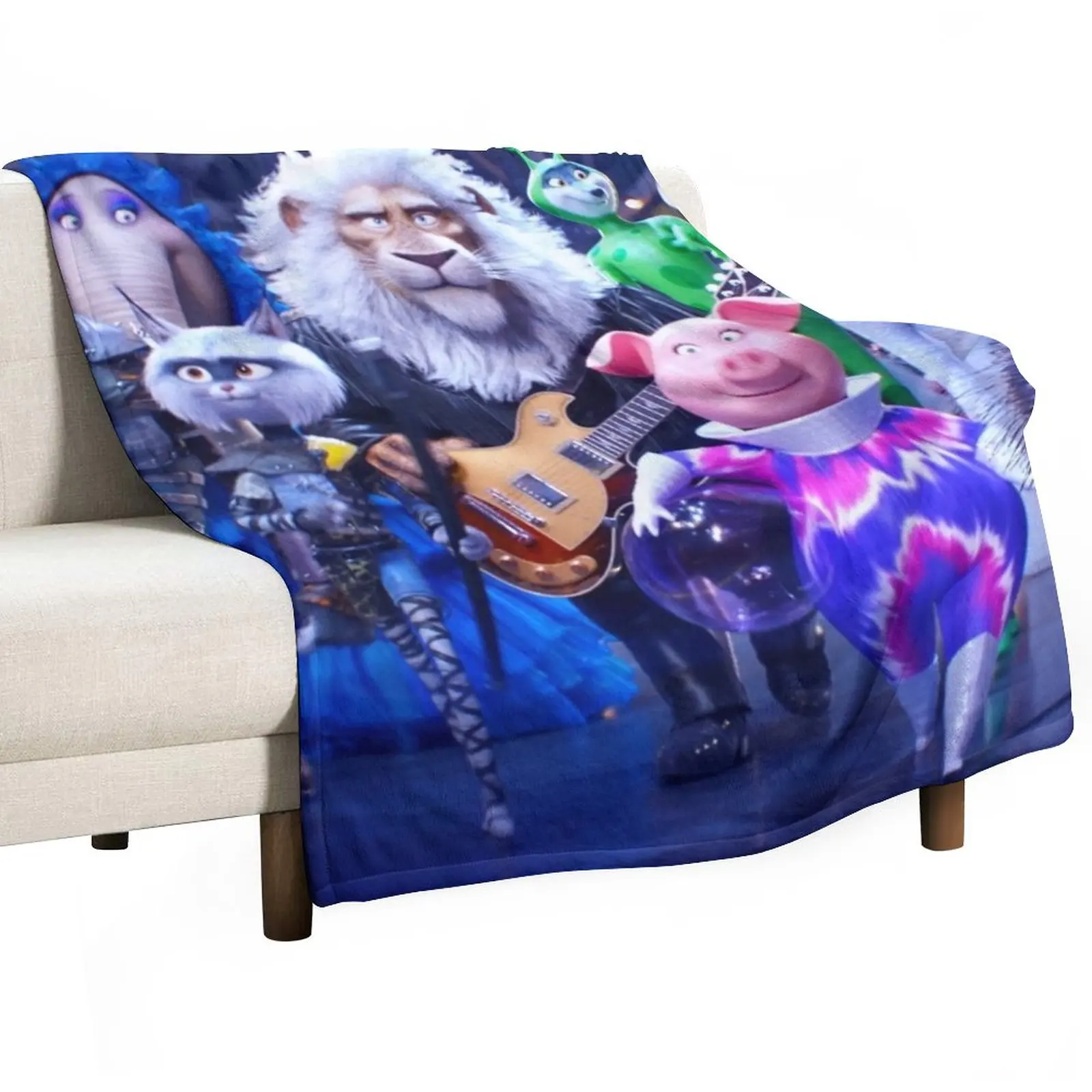 

Sing Two Movie Throw Blanket Luxury Thicken Plaid Blankets