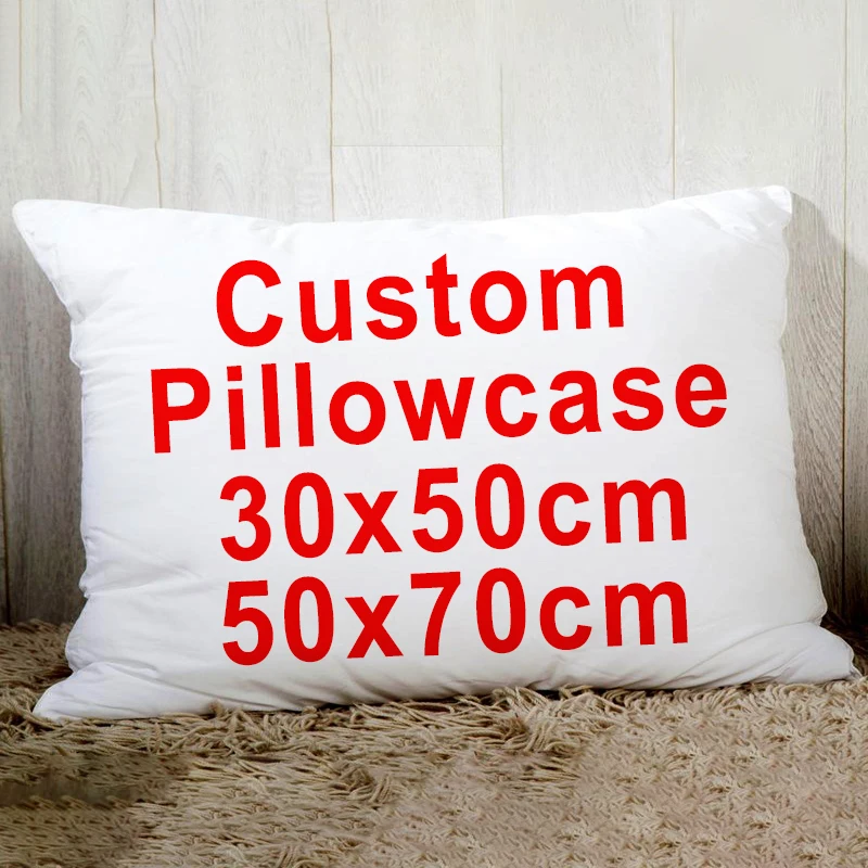 Custom Cushion Cover With Your Wedding Pictures Text Logo Images 18" Personalized Pillow Case For Sofa Bed Chair 30x50cm 50x70cm