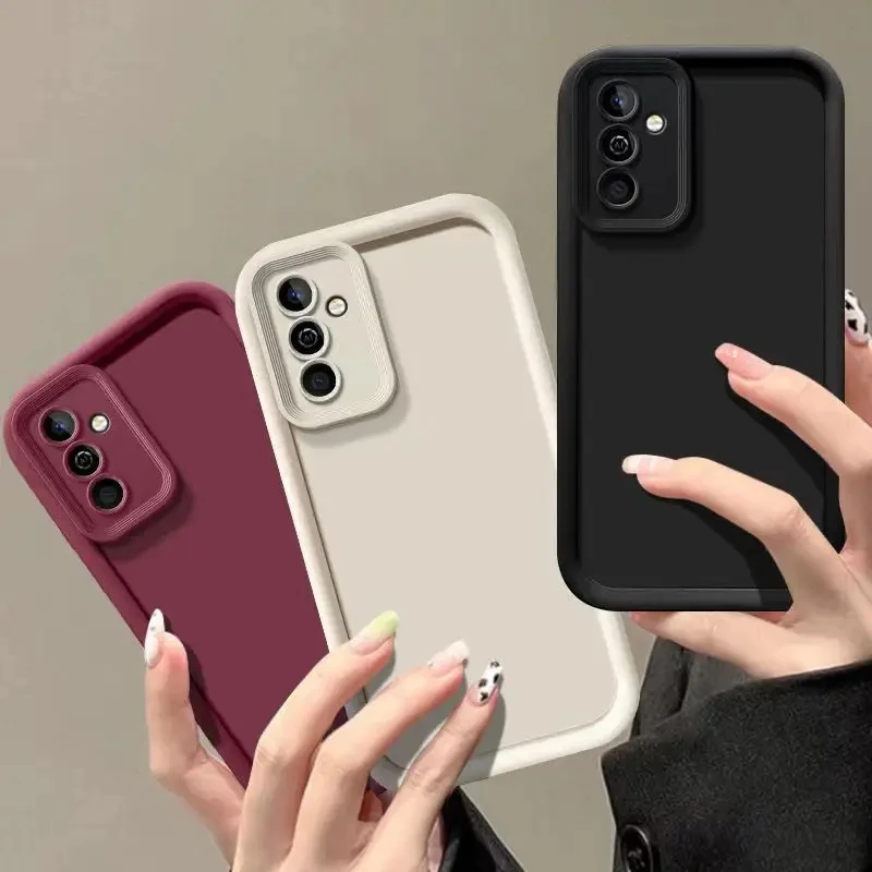 Custodia per telefono color caramella per Samsung Galaxy A13 A23 A33 A53 A73 A14 A24 A34 A54 A15 A25 A35 A55 5G Custodia morbida in silicone antiurto