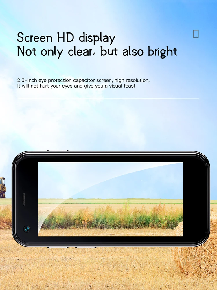 SOYES Mi12 2.5 Inch Android Mobile Phone 3G WCDMA Dual SIM TF Card Slot 5MP Camera Google Play Store Mini Cute Smartphone 4