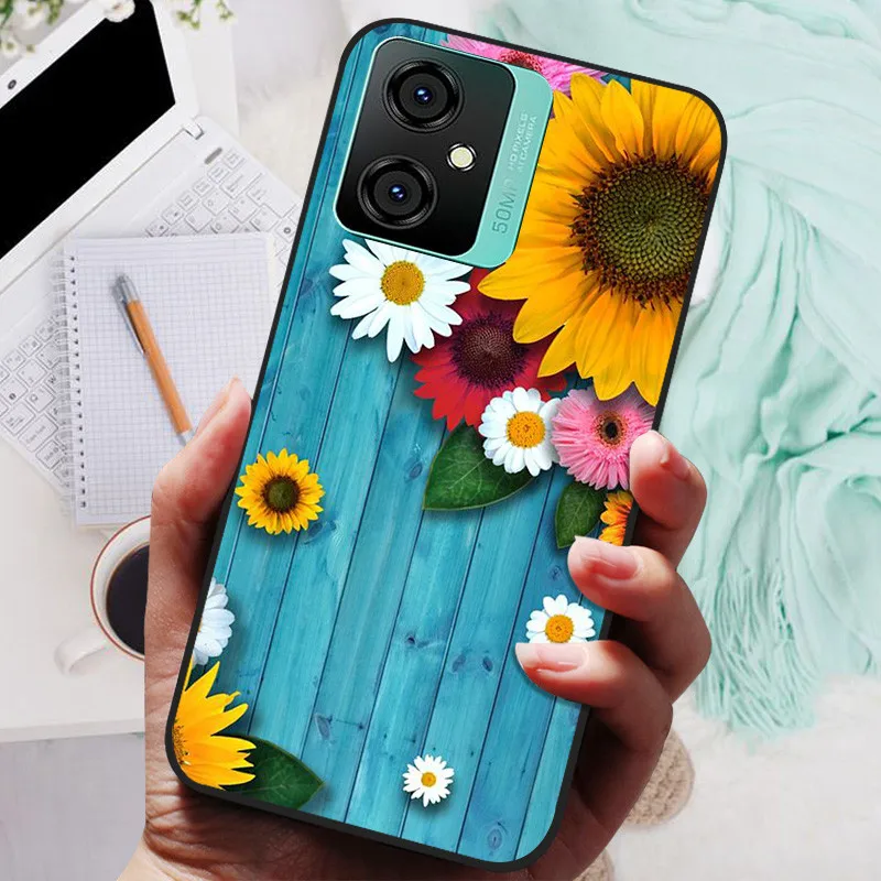 Silicone Soft Lions Cat Black Bumper Protective Case Cover