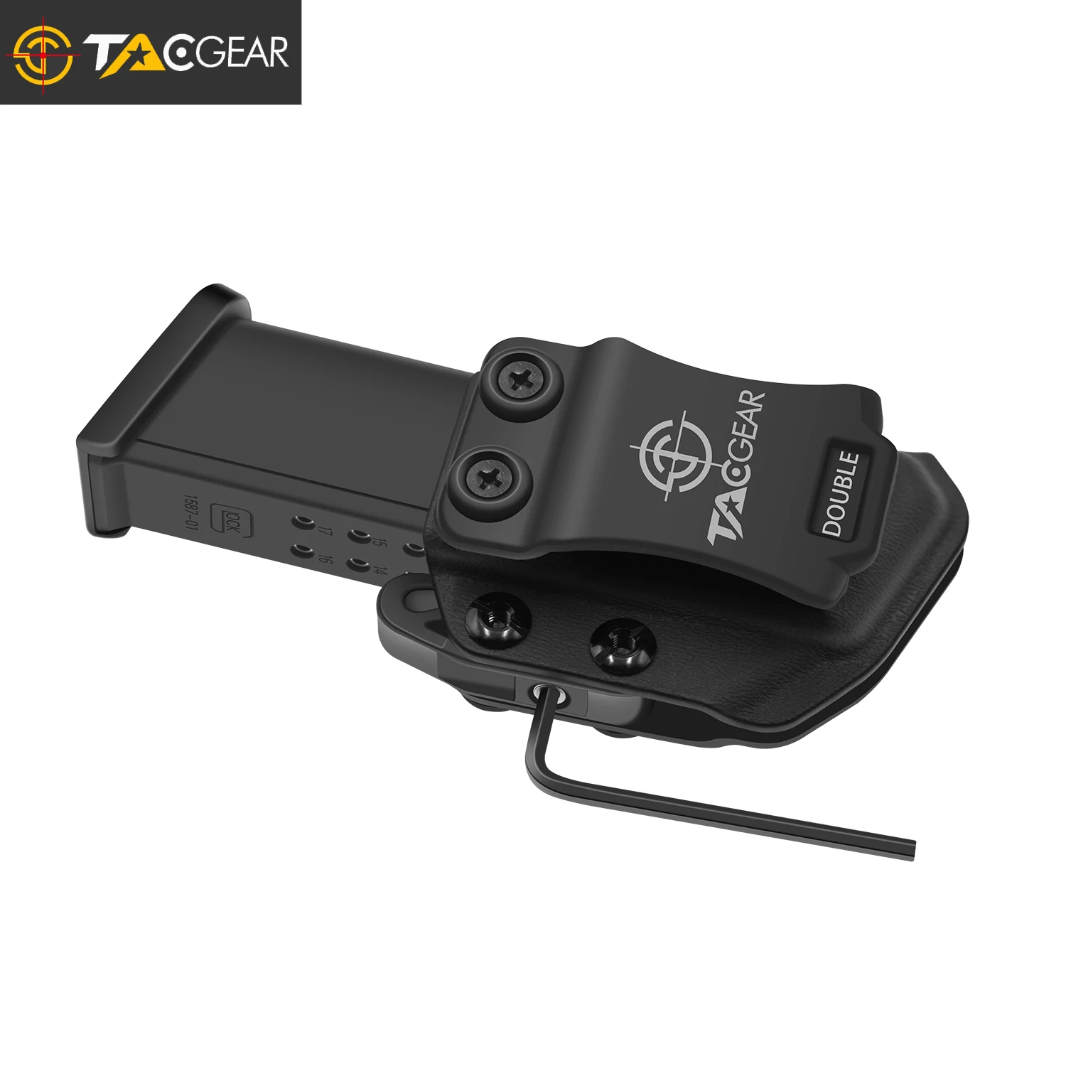 TACGEAR IWB OWB universal Left Right Hand Magazine Pouch Mag Holster Mag Carrier for 9mm .40S&W Pistol Single Double Stack Mag 5