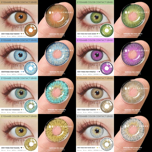 EYESHARE Cosplay Color Contact Lenses for Eyes Halloween Lenses Soft  Contacted Lens Color Eye Lenses Beauty Makeup Eye Contacts - AliExpress