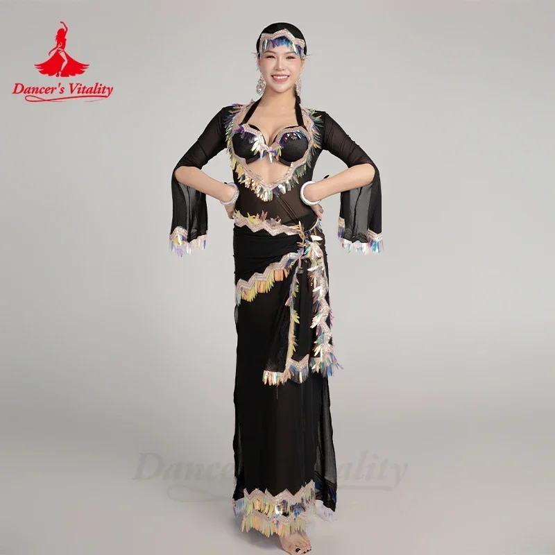Belly Dance Performance Costume for Women Advanced Elegant Robe+