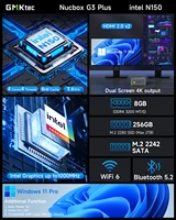 GMKtec Mini Pc GMK G3 PLUS NUCBOX Windows 11 Pro Alder Lake N150 Intel 12th WiFi 6 Desktop Computer Mini Pc Work 2