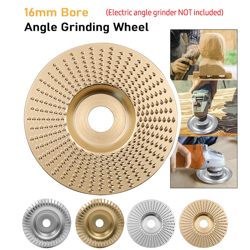 4 Inch Wood Carving Disc for Angle Grinder with 5/8 inch Arbor Wood Shaping Disc Angle Grinding