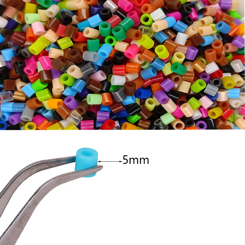 Fuse Beads Kit 5MM 3D Pixel Puzzle Iron Beads Handmade Crafts Decor DIY Make Puzzle High Quality Melting Beads Children's Toys 6