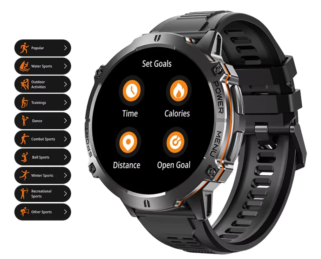 Relógio inteligente (smartwatch) Carbon, modelo SCX-3, dispositivo eletrônico vestível de pulso