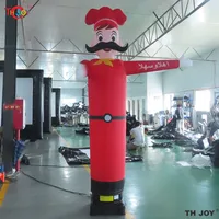 Personalized 3m High Inflatable chef Waving hand Air Dancer Advertising Tube Man with Welcome Gesture 1