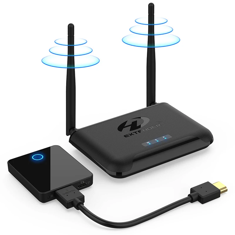 

Wireless Transmission Display HDMI Extender Video Transmitter Receiver 60M Screen Share Fr Camera DVD Laptop PC To TV Projector