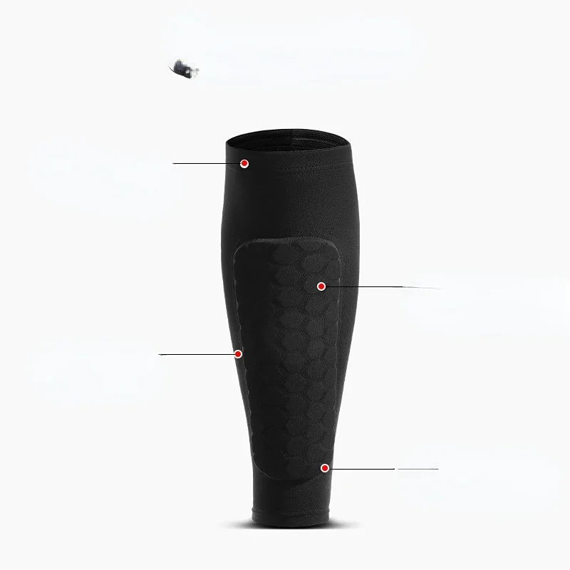 1pcsSoccer Shin Guards Outdoor Sport Honeycomb Anti-Collision Pads Protection Leg Tibia Football